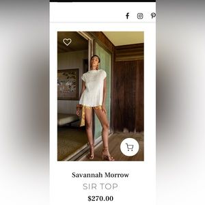 Nwot Savannah Monroe Sir Top size Medium